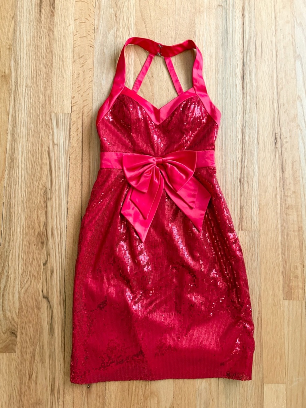 Vintage Alyce Designs red sequin dress 2